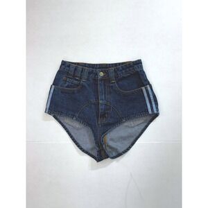 Adidas x Ivy Park Denim Hi Cut Knickers Dark Wash Blue XS Beyonce Collaboration